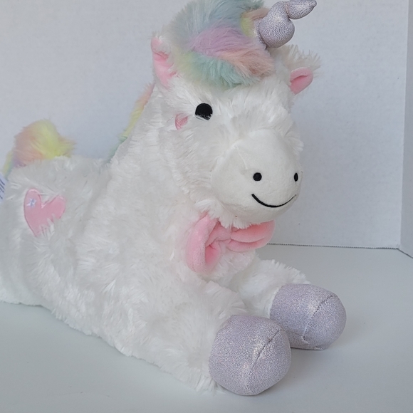 FAO Schwarz Unicorn Rainbow Colors LED Glow Lights and Sound Stuffed Plush Toy - Picture 8 of 17